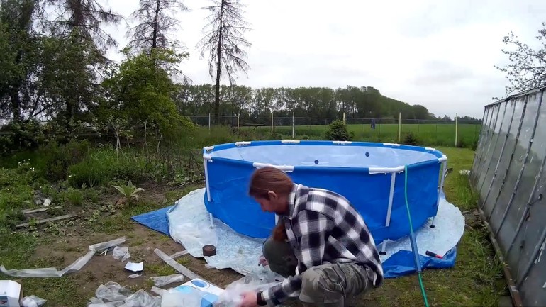 Draining water from the tank