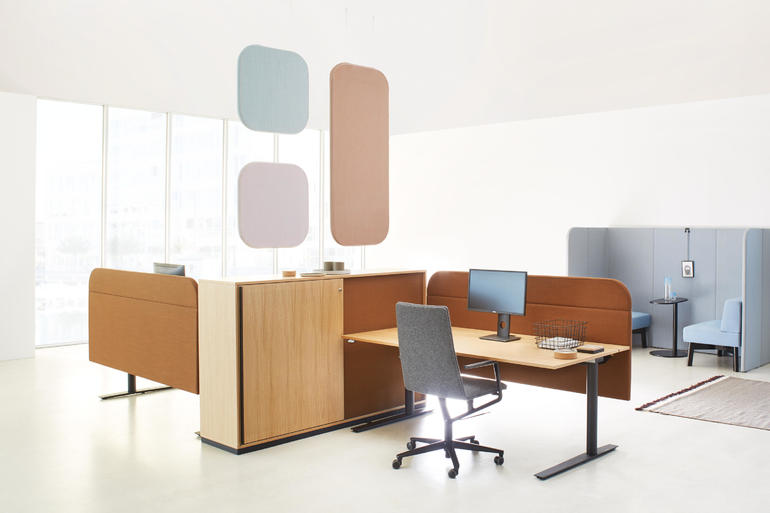 Office furniture from chipboard