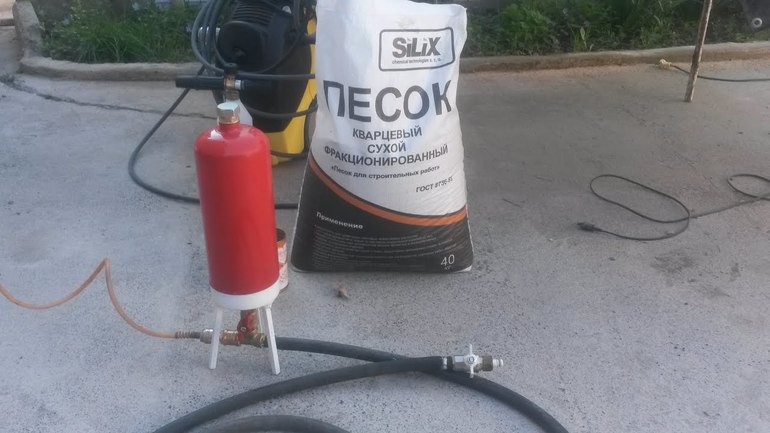 Sandblasting Fire Extinguisher