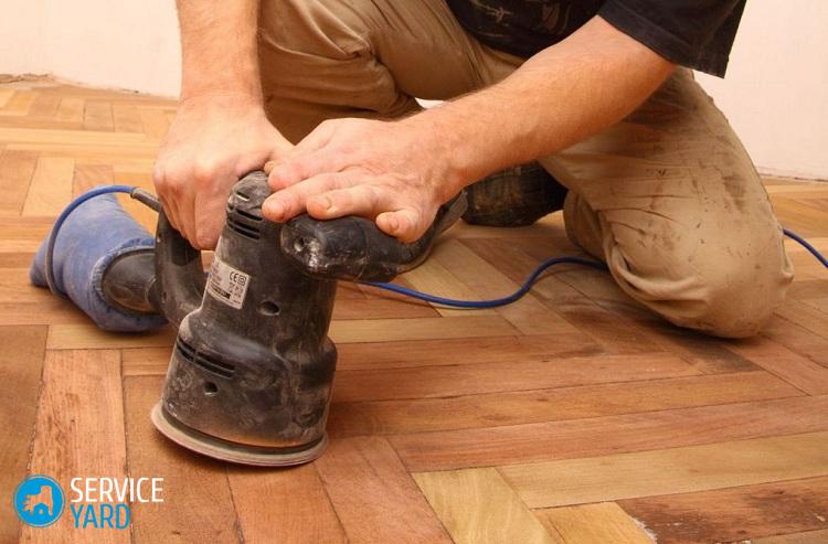 Sanding parquet